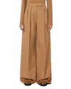 Max Mara Ori Camel Wool Trousers In Brown