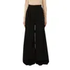 Max Mara High Waist Wide Leg Trousers With Pockets In Black