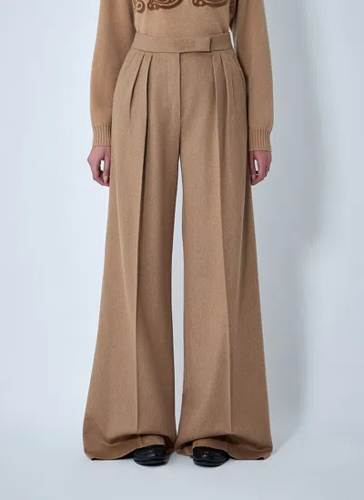 Max Mara Ori Pants In Brown