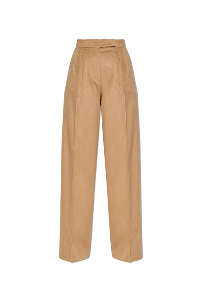 Max Mara Ori Trousers In Brown