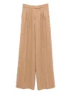 Max Mara Straight Leg Trousers High Waist In Neutral