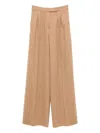 Max Mara Straight Leg Trousers High Waist In Neutral