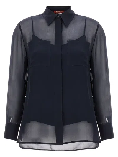 MAX MARA ORIETTA SHIRT AND BLOUSE BLUE