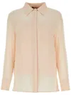 Max Mara Light Pink Silk Orietta Shirt In Pink