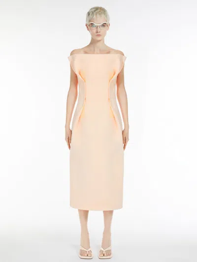 Max Mara Origami Dress In Powder