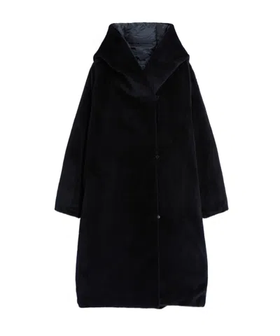 Max Mara Orion Double-faced Cotton Jacket In Black