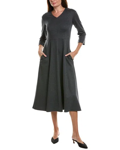 Max Mara Orione Wool-blend Jersey Dress In Black