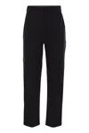 Max Mara Nepeta Stretch Virgin Wool Flare Leg Ankle Trousers In Black