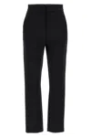 Max Mara Nepeta Stretch Virgin Wool Flare Leg Ankle Trousers In Black