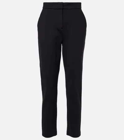 Max Mara Orlando Cropped Straight Pants In Black