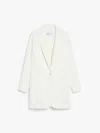 Max Mara Orlaya Oversized Wool Blend Blazer In White