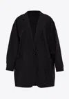 Max Mara Orlaya Oversized Single-breasted Blazer In Black