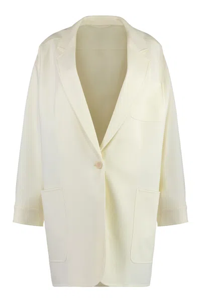 Max Mara Orlaya Virgin Wool Jacket In Green