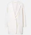 Max Mara Orlaya Virgin Wool Oversized Tailored Jacket In White