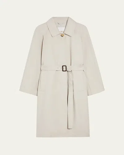 【Max Mara THE CUBE】The Cube belted twill coat Max Mara The Cube Belted Trench Coat | Neutrals | FARFETCH
