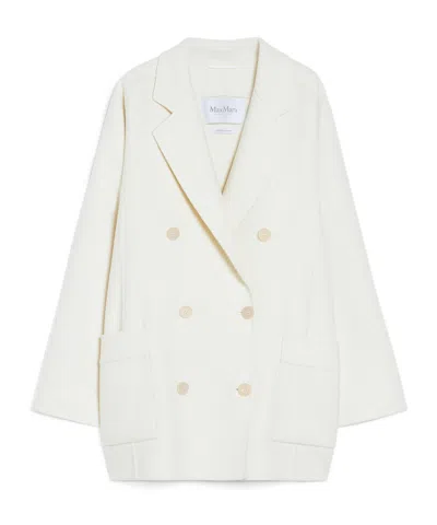 Max Mara Orma Coat In White