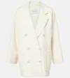 Max Mara Orma Short Wool And Cashmere Coat In Weiss