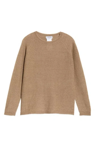 Max Mara Oro Linen Sweater In Neutral