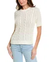 Max Mara Woman Sweater Ivory Size L Linen In Black