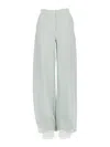 Max Mara Light Blue Tailored Pant In Multi