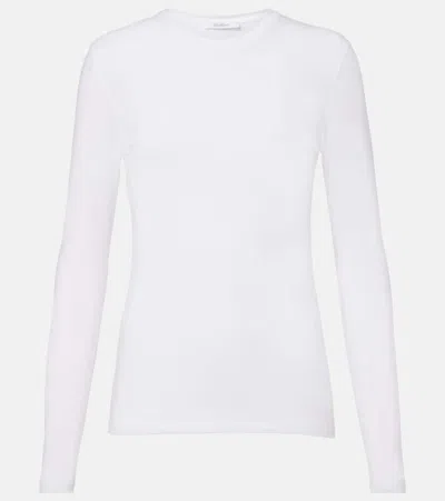 Max Mara Ortensia Jersey Top In White