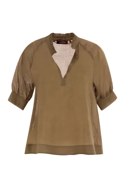 MAX MARA MAX MARA ORVIETO - RAMIE GAUZE BLOUSE