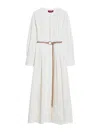 Max Mara Long-sleeved Dress In White