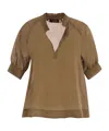 Max Mara Studio Orvieto V-neck Short-sleeved Top