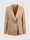 Max Mara Cotton Crepe Double Breasted Jacket