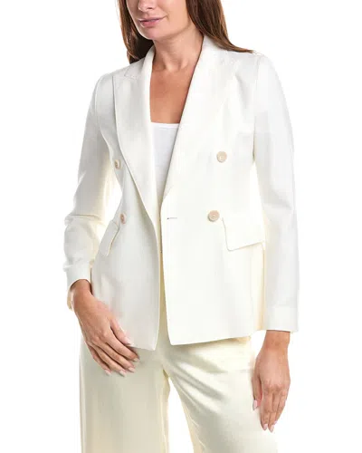 Max Mara Osanna Wool Jacket In White
