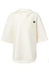 Max Mara Osiride Linen And Silk-blend Polo Shirt In White