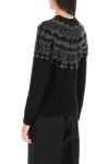 MAX MARA OSMIO WOOL AND CASHMERE FAIR-ISLE SWEATER WITH CRYSTALS