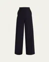 Max Mara Osol High-rise Wide-leg Pants In Ultramarine
