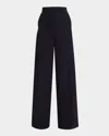 Max Mara Womens Ultramarine Osol Wide-leg Ribbed Stretch-wool Trousers In Ultramarine