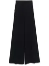 Max Mara Stretch Wool Pants In Blue