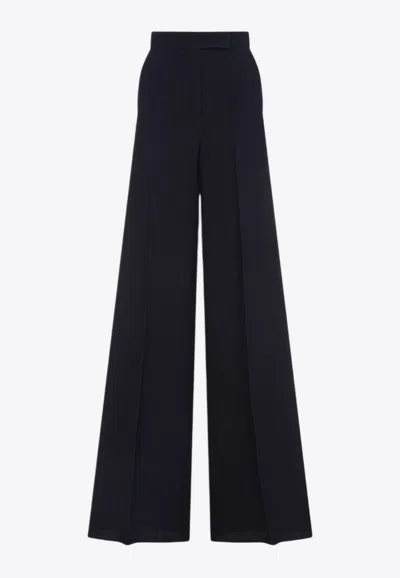 Max Mara Osol Wide-leg Pants In Blue