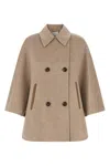 Max Mara 'ospite' Cape In Beige