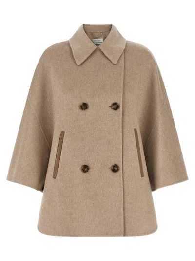 Max Mara Ospite Cape In Camel