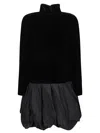 Max Mara Velvet Osso In Black