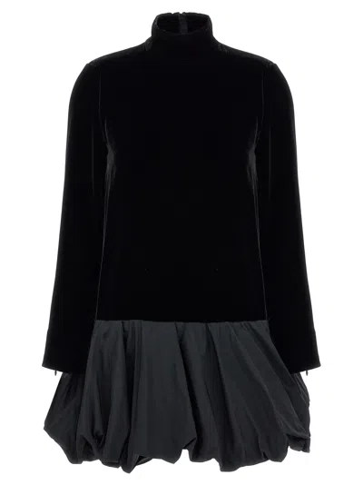 Max Mara Long-sleeved Dress In Black