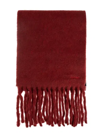 Max Mara Osso Fringed Scarf In Orange