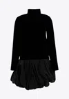 Max Mara Velvet Osso In Black