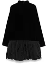 Max Mara Velvet Osso In Black