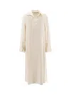 Max Mara Stretch Silk Ossola Dress With Long Sleeves