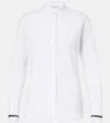 Max Mara Otranto Mandarin Collar Cotton Blouse