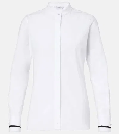 Max Mara Otranto Cotton-blend Poplin Shirt