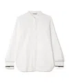 Max Mara Otranto Piped-trim Shirt In White