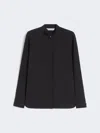 Max Mara Poplin Stretch Otranto Shirt In Black
