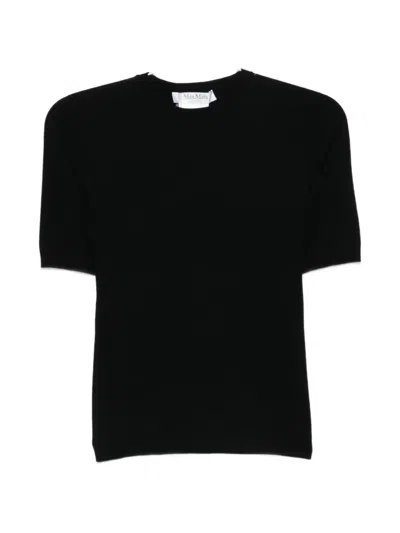 Max Mara Ottano Short-sleeve T-shirt In Black