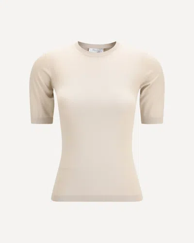 Max Mara Ottano Top In Neutral
